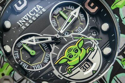 Invicta Star Wars Quartz 52mm Chronograph 35163 Mandalorian The Child (Baby Yoda) Limited Edition 1977pcs