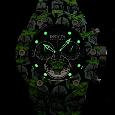 Invicta Star Wars Quartz 52mm Chronograph 35163 Mandalorian The Child (Baby Yoda) Limited Edition 1977pcs
