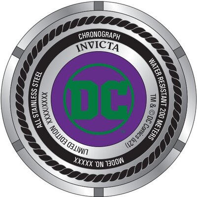 Invicta DC Comics Quartz 53mm 35321 Joker Limited Edition
