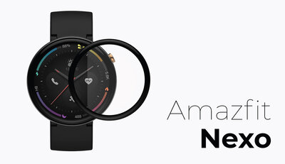 Ochranné 3D sklo Mosh Tempered Glass Protector 0.3mm pro Amazfit Nexo
