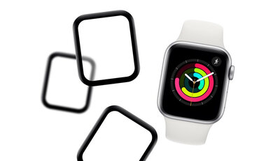 Ochranné 3D sklo Mosh Tempered Glass Protector 0.5mm pro Apple Watch Series 4/5/6/SE 40mm