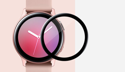 Ochranné 3D sklo Mosh Tempered Glass Protector 0.5mm pro Samsung Galaxy Watch Active2 44mm