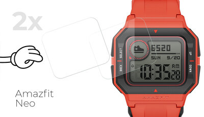 Ochranné sklo Mosh Tempered Glass Protector 0.3mm pro Amazfit Neo (2ks)
