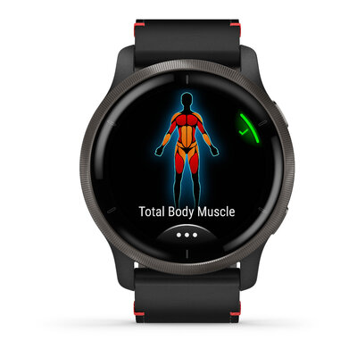 Garmin Venu 2 Slate / Black Leather Band (Premium) (+ náhradní řemínek)