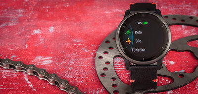 Garmin Venu 2 Slate / Black Leather Band (Premium) (+ náhradní řemínek)