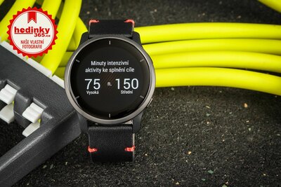 Garmin Venu 2 Slate / Black Leather Band (Premium) (+ náhradní řemínek)