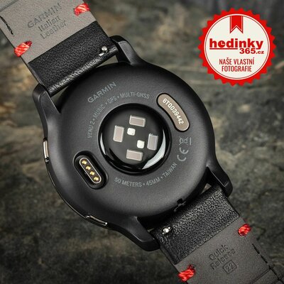 Garmin Venu 2 Slate / Black Leather Band (Premium) (+ náhradní řemínek)