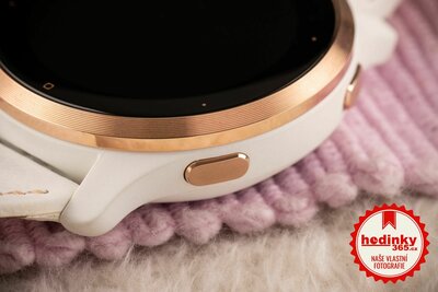 Garmin Venu 2S Rose Gold/White Leather Band (Premium) (+ náhradní řemínek)