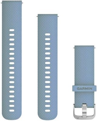 Silikonový řemínek Garmin 20mm (pro Venu, Venu Sq, Venu 2 Plus aj.), modrý V1, Quick Release + prodloužená část, 010-12691-06