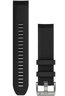 Silikonový řemínek Garmin 22mm (Fenix 7/6/5, Epix 2, MARQ aj.), černý, QuickFit, 010-12738-05