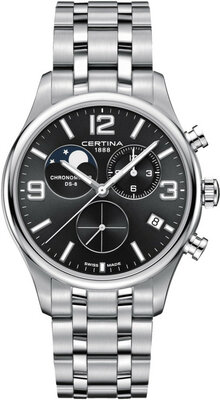 Certina DS-8 Quartz Moon Phase Chronograph COSC Chronometer C033.460.11.057.00