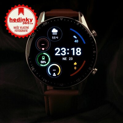 Huawei Watch GT 2 Brown Leather Strap Latona-B19V