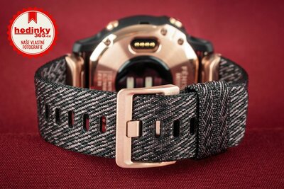Garmin Fenix 6S PRO Sapphire, RoseGold/Black Nylon Band (MAP/Music) (+ náhradní řemínek)