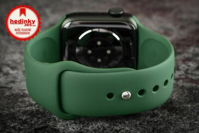 Apple Watch Series 7 GPS, 41mm Green Aluminium Case / Clover Sport Band-Regular