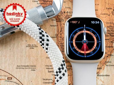 Apple Watch Series 7 GPS, 45mm Starlight Aluminium Case / Starlight Sport Band-Regular