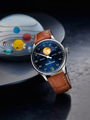 MeisterSinger Lunascope Automatic Moon Phase Date LS908G_SG03