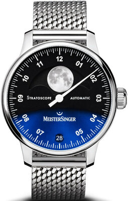 MeisterSinger Stratoscope Automatic Moon Phase Date ST982_MIL20