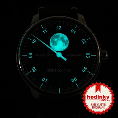 MeisterSinger Stratoscope Automatic Moon Phase Date ST982_SVSL02