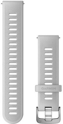 Řemínek Garmin Quick Release 20mm, silikonový, Whitestone, stříbrná přezka (Venu, Venu Sq, Venu 2 plus aj.)