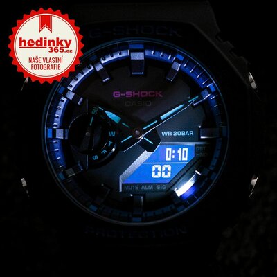 Casio G-Shock Original GA-2100VB-1AER Carbon Core Guard Virtual Blue Series