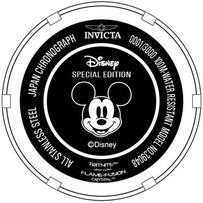 Invicta Disney Quartz 39048 Mickey Mouse Limited Edition 3000pcs