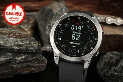 Garmin Epix 2 Glass, Silver / Gray Silicone Band