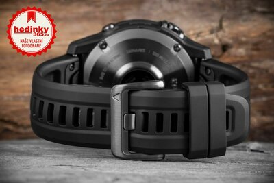 Garmin Epix 2 Sapphire, Titan Black / Brown Leather Band (Premium) (+ náhradní řemínek)