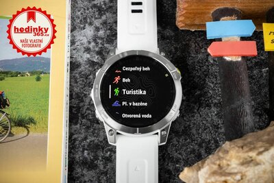 Garmin Epix 2 Sapphire, Titan / White Silicone Band