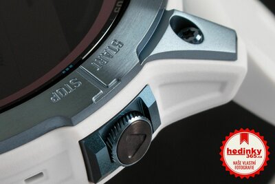 Garmin Fenix 7 Sapphire Solar Blue DLC Titanium / White Band