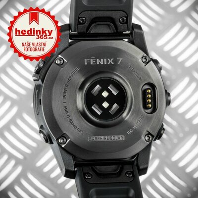 Garmin Fenix 7 Sapphire Solar Grey DLC Titanium / Black Band