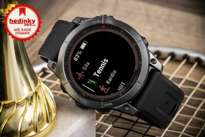 Garmin Fenix 7 Sapphire Solar Grey DLC Titanium / Grey DLC Titanium Band (Premium) + náhradní silikonový řemínek