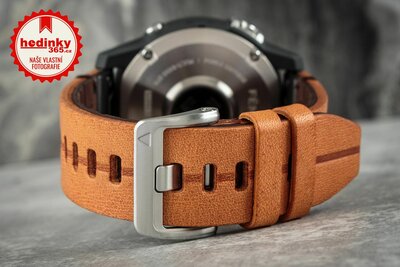 Garmin Fenix 7 Sapphire Solar Titanium / Brown Leather Band (Premium) (+ náhradní řemínek)