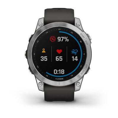 Garmin Fenix 7 Silver / Graphite Band