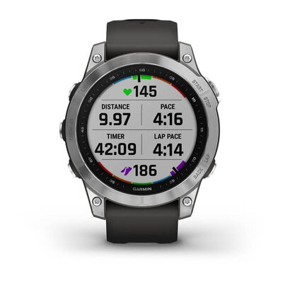 Garmin Fenix 7 Silver / Graphite Band