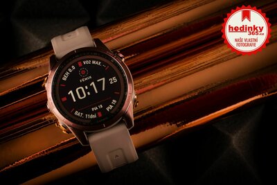 Garmin Fenix 7S Sapphire Solar Bronze Titanium / Grey Band