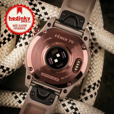 Garmin Fenix 7S Sapphire Solar Bronze Titanium / Grey Band