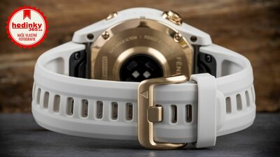Garmin Fenix 7S Sapphire Solar Cream Gold Titanium / Cream Nylon Band (Premium) (+ náhradní řemínek)