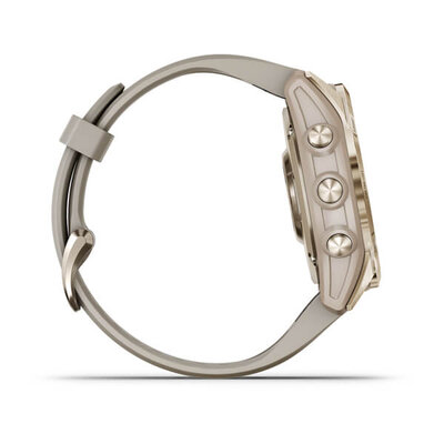 Garmin Fenix 7S Sapphire Solar Gold Titanium / Sand Band