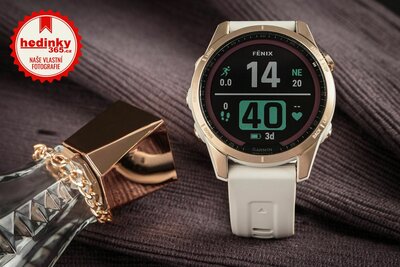 Garmin Fenix 7S Sapphire Solar Gold Titanium / Sand Band