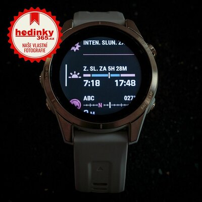 Garmin Fenix 7S Sapphire Solar Gold Titanium / Sand Band