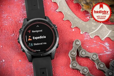 Garmin Fenix 7S Sapphire Solar Grey DLC Titanium / Black Band