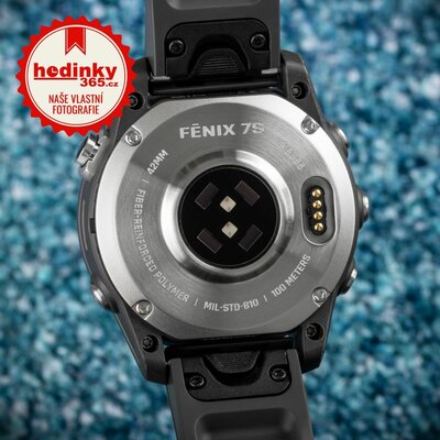 Garmin Fenix 7S Silver / Graphite Band