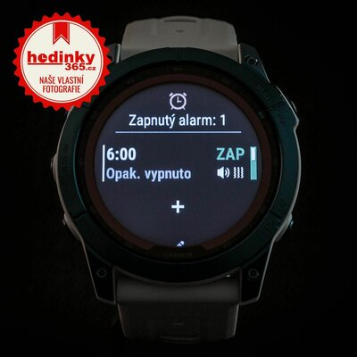 Garmin Fenix 7X Sapphire Solar Blue DLC Titanium / White Band