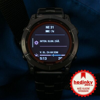 Garmin Fenix 7X Sapphire Solar Grey DLC Titanium / Grey DLC Titanium Band (Premium) (+ náhradní řemínek)