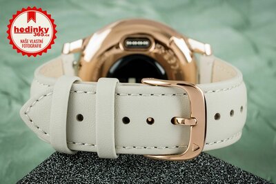 Garmin Vivomove 3 Luxe,18K Rose Gold / Light Sand Italian Leather Band (Premium)