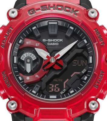 Casio G-Shock Original GA-2200SKL-4AER Carbon Core Guard Skeleton Sound Wave Series