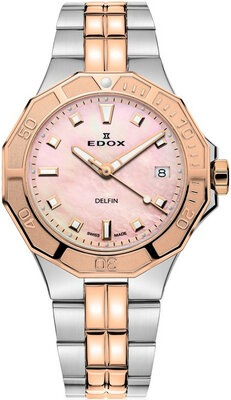 Edox Delfin Diver Date Lady 53020-357rm-ror