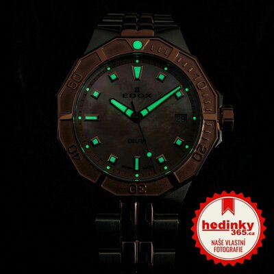 Edox Delfin Diver Date Lady 53020-357rm-ror