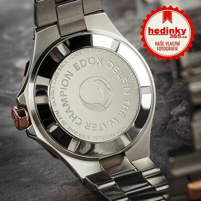 Edox Delfin Diver Date Lady 53020-357rm-ror