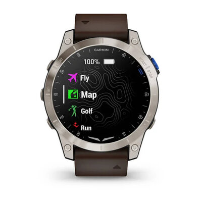 Garmin D2 Mach 1 (Premium), Oxford Brown Leather Band (+ náhradní řemínek)